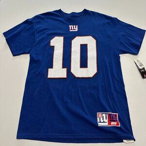 Men’s New York Majestic Giants T Shirt NFL Team Apparel Size Large Eli Manning